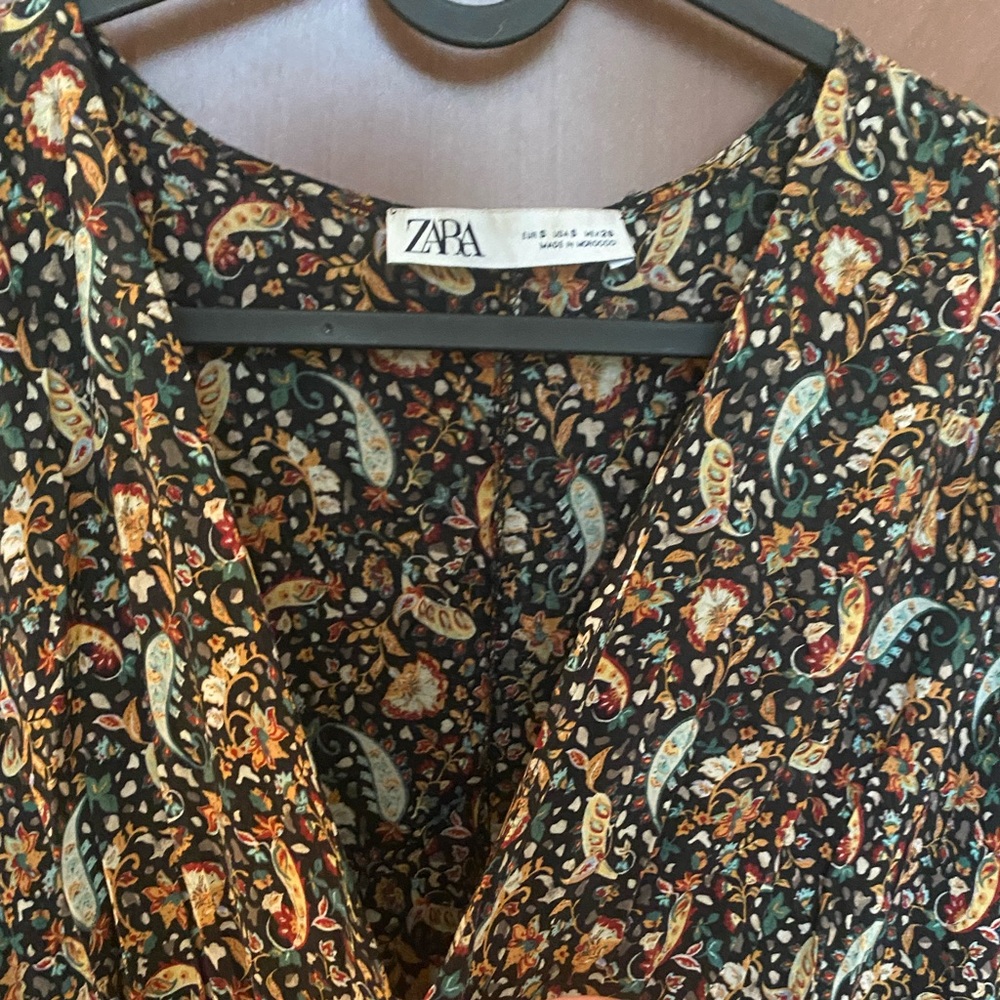 V neck zara long flowy dress - Picture 5 of 7